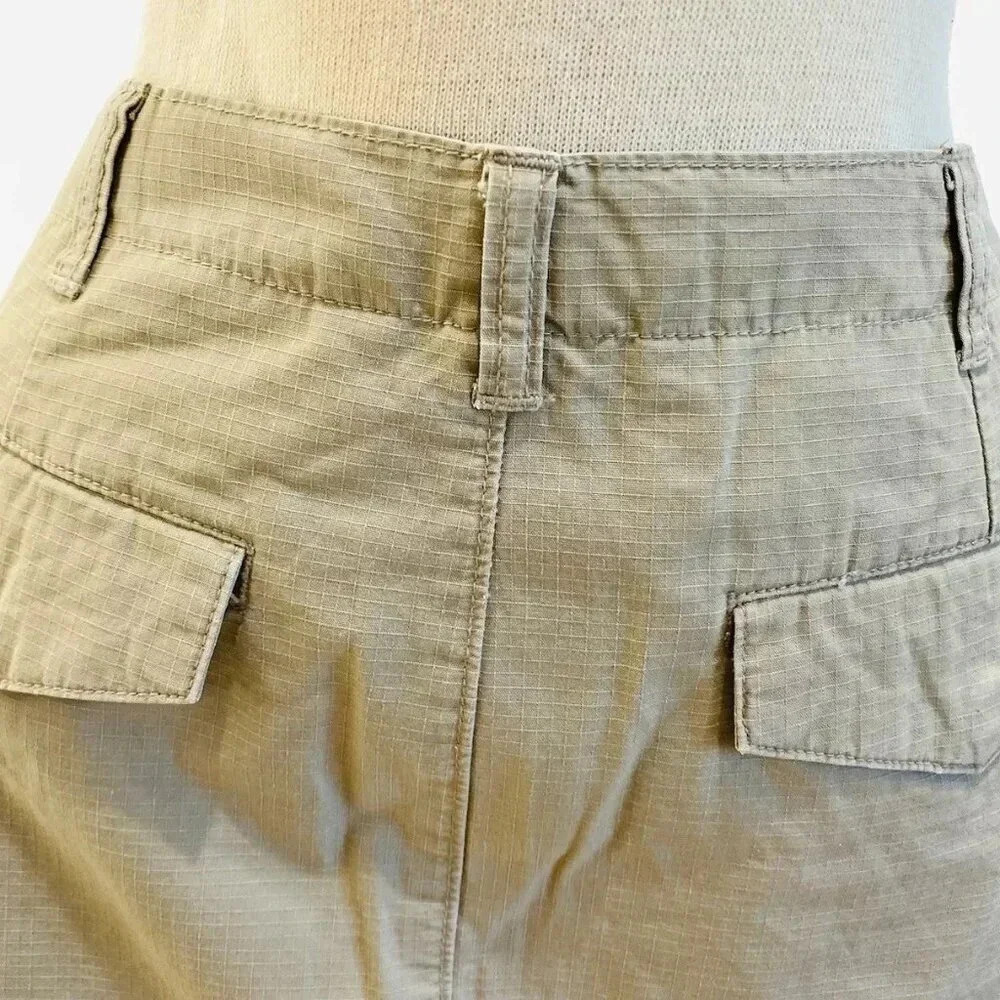 ISAAC MIZRAHI Women Above the Knee 5-Pocket Brown 100% Cotton Skirt Size 6 - Picture 5 of 9